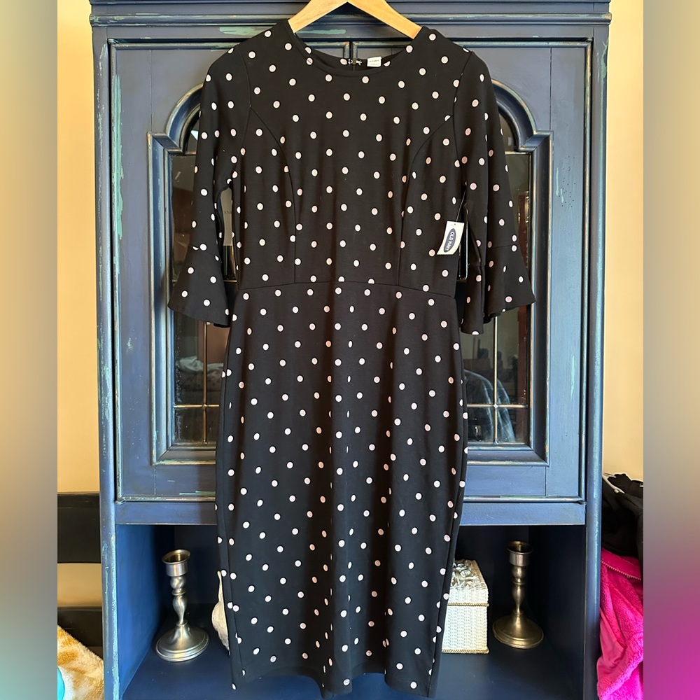Old Navy Bell Sleeve Polka Dot Dress